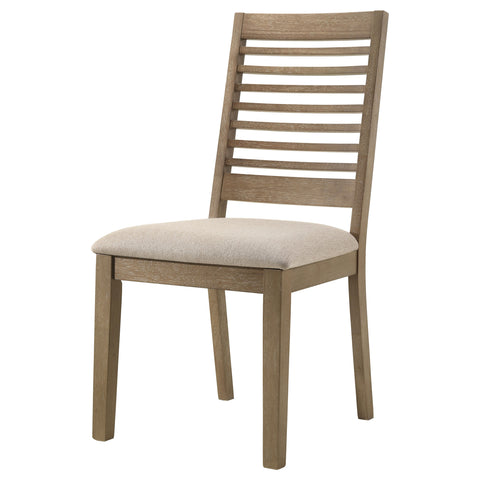 Mackinnon Wood Dining Side Chair Washed Brown (Set of 2)Washed Brown