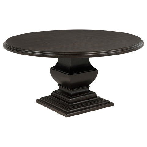 Bellatrix 60-inch Round Wood Dining Room Table Dark Cocoa