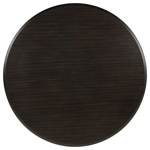Bellatrix 60-inch Round Wood Dining Room Table Dark Cocoa