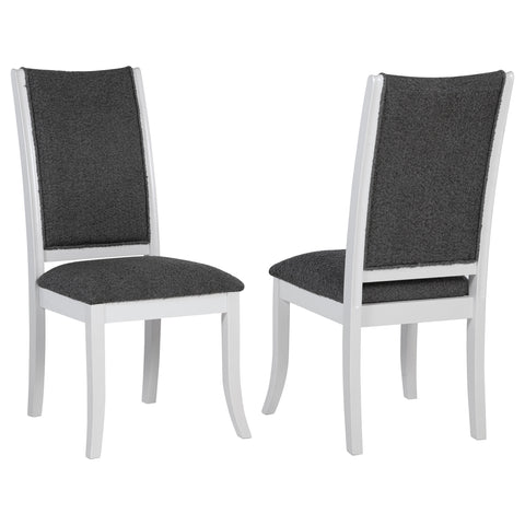 Twain Upholstered Dining Side Chair Pearl White (Set of 2)Pearl White