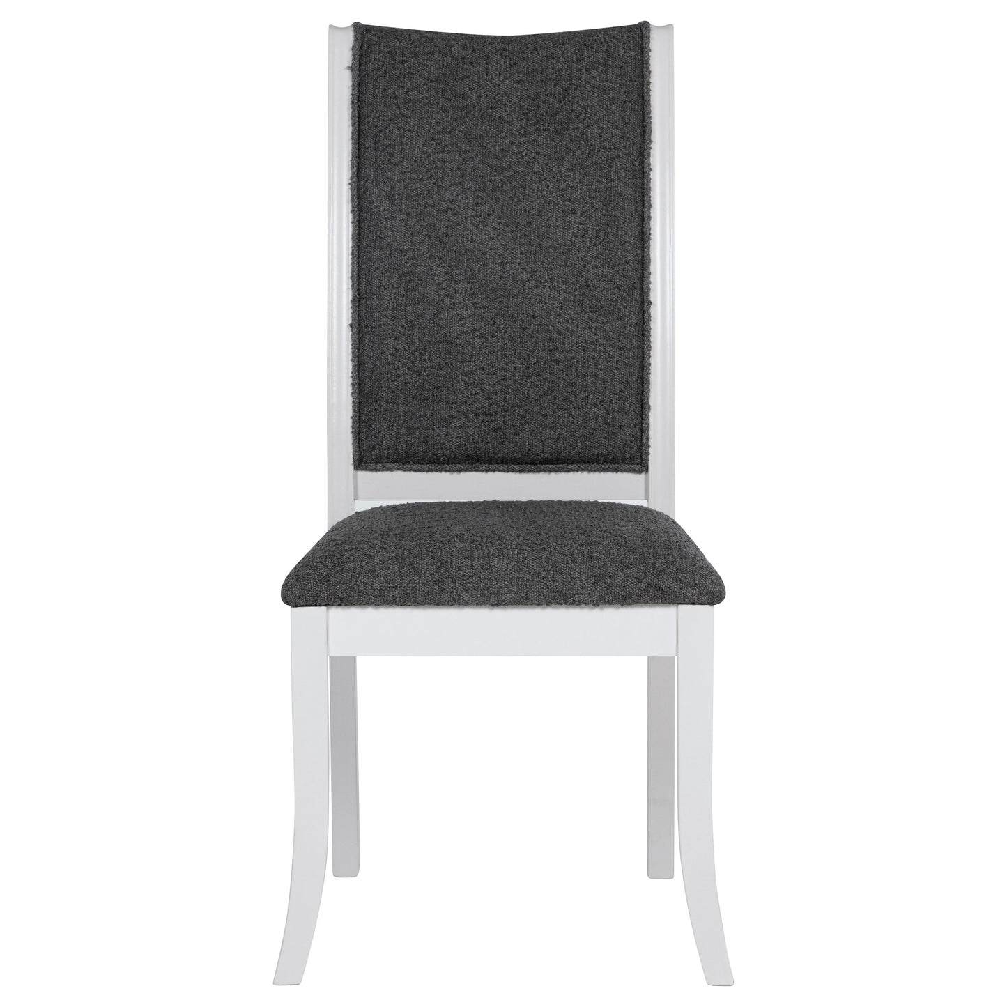 twain upholstered dining side chair pearl white (set of 2)pearl white