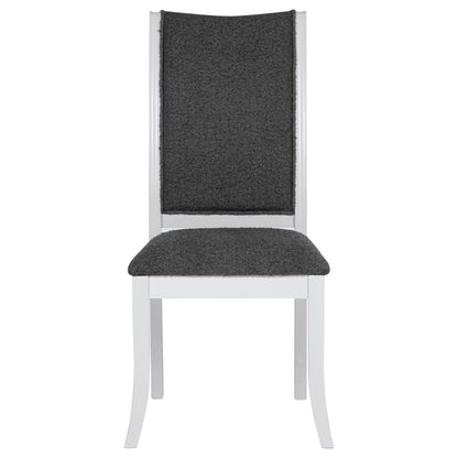 Twain Upholstered Dining Side Chair Pearl White (Set of 2)Pearl White