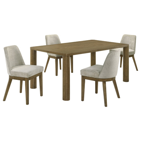 Caballo 5-piece 71-inch Rectangular Dining Set Brown OakBrown Oak