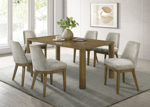 Caballo 7-piece 71-inch Rectangular Dining Set Brown OakBrown Oak