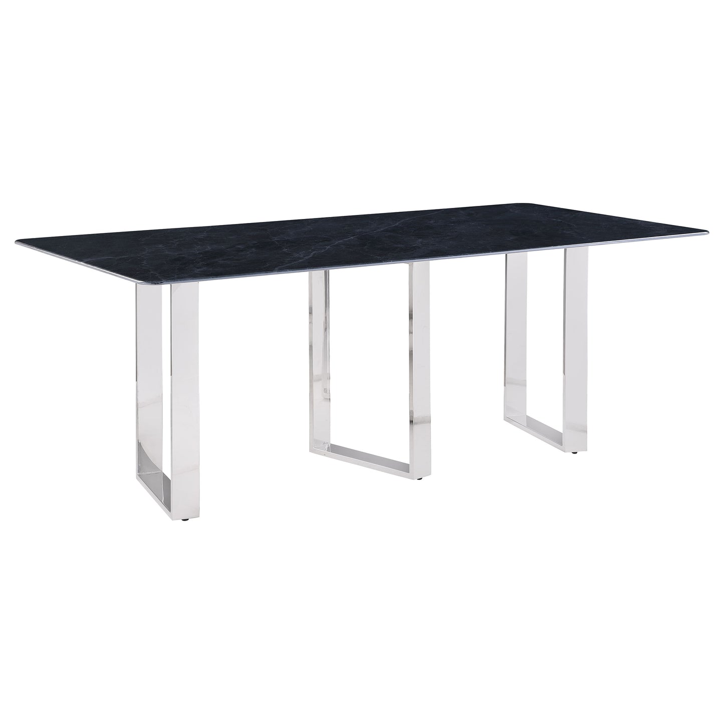 zyla 79-inch rectangular sintered stone dining table greygrey marble