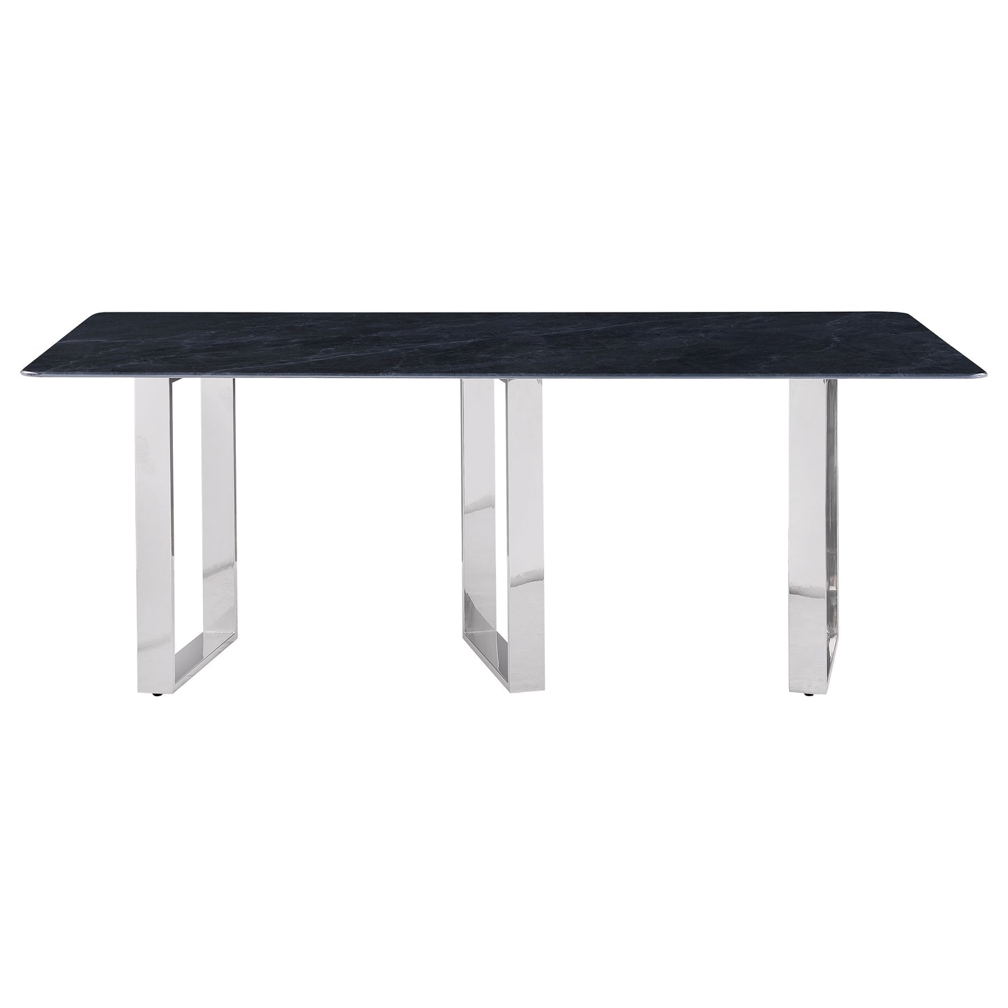 zyla 79-inch rectangular sintered stone dining table greygrey marble