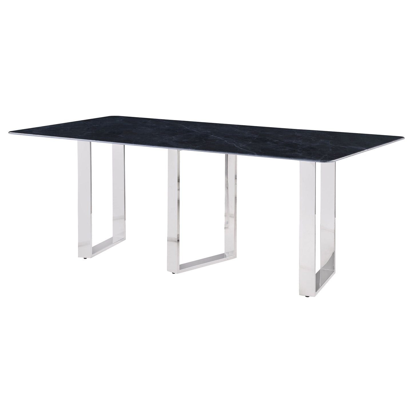 zyla 79-inch rectangular sintered stone dining table greygrey marble