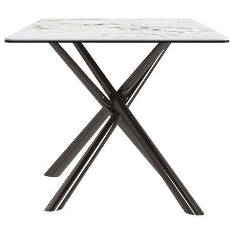 Boyd Rectangular Sintered Stone Dining Table Mirage WhiteMirage White