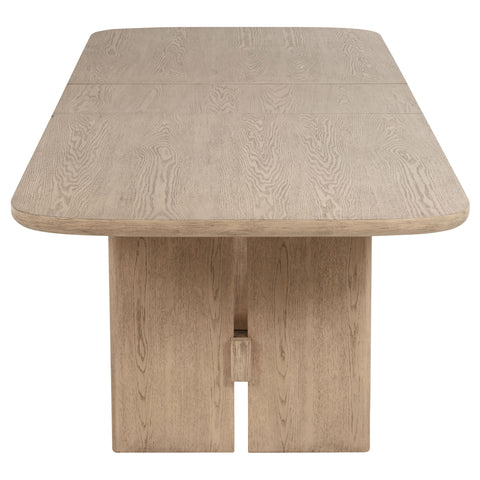 Jessie 7-piece Rectangular Wood Dining Table Set Beige OakBeige Oak