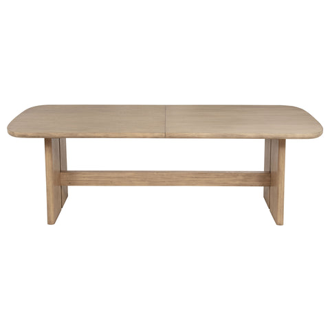 Jessie 110-inch Rectangular Wood Dining Table Beige OakBeige Oak