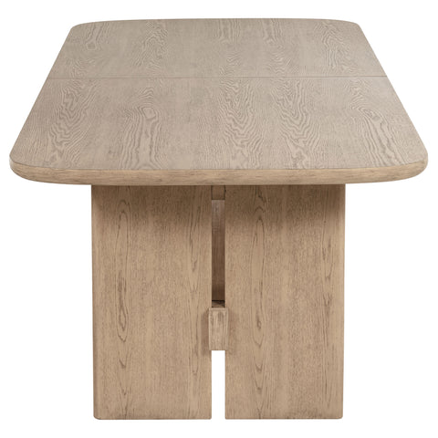 Jessie 110-inch Rectangular Wood Dining Table Beige OakBeige Oak