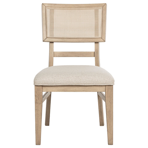 Jessie Radio Weave Cane Dining Side Chair Beige OakBeige Oak