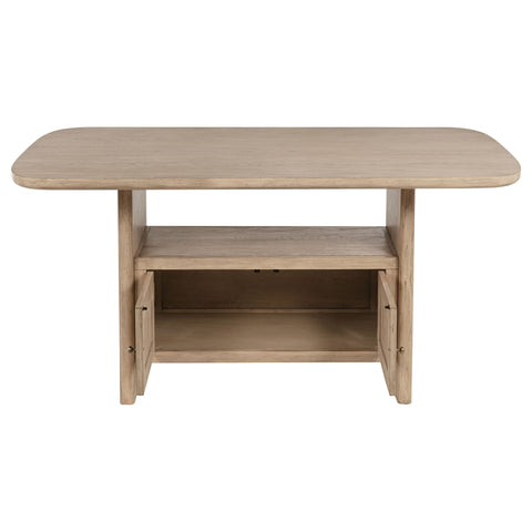 Jessie 7-piece Wood Counter Height Dining Set Beige OakBeige Oak