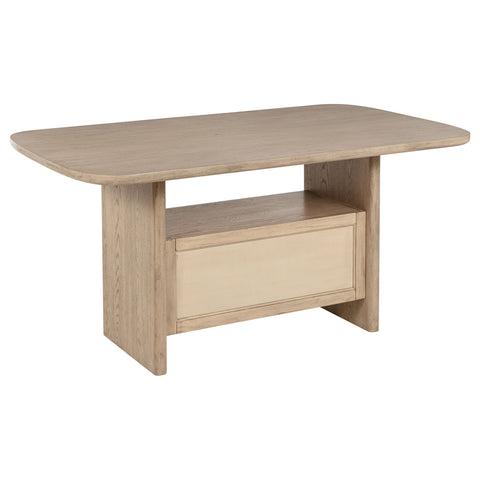 Jessie 7-piece Wood Counter Height Dining Set Beige OakBeige Oak