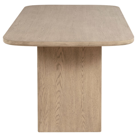 Jessie Cane Counter Height Storage Dining Table Beige OakBeige Oak