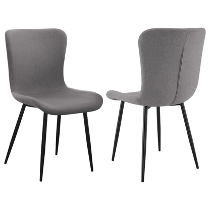 Merrick Upholstered Dining Side Chair Warm Grey (Set of 2)