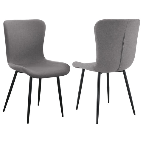 Merrick Upholstered Dining Side Chair Warm Grey (Set of 2)
