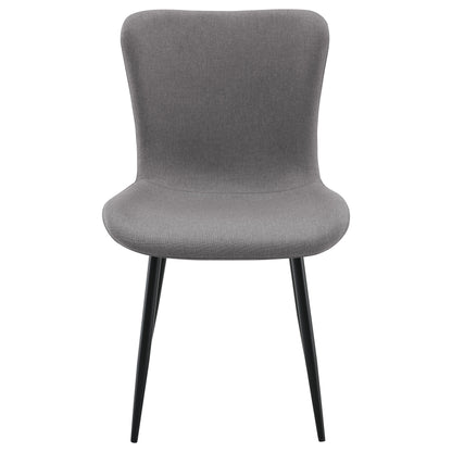 Merrick Upholstered Dining Side Chair Warm Grey (Set of 2)