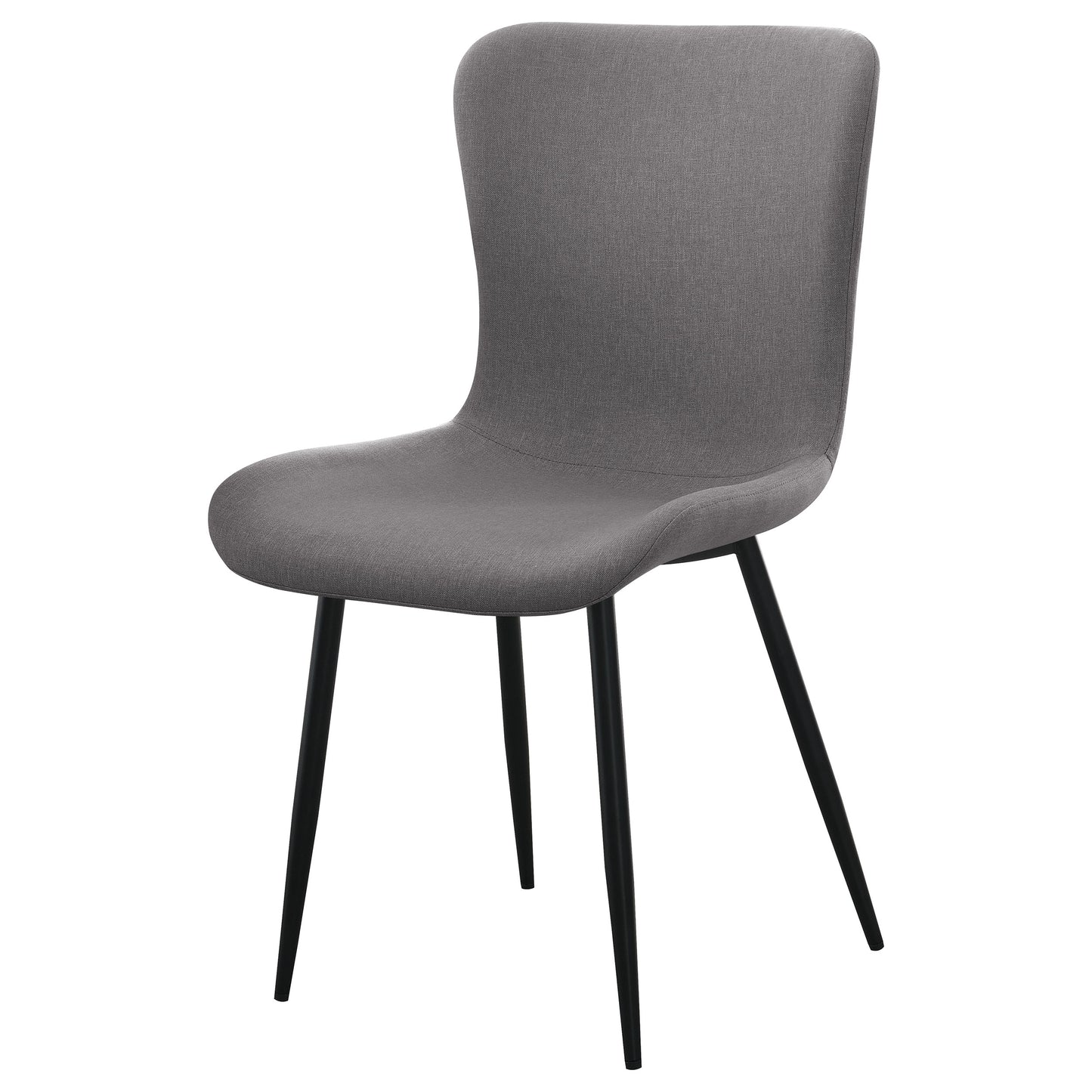 merrick upholstered dining side chair warm grey (set of 2)