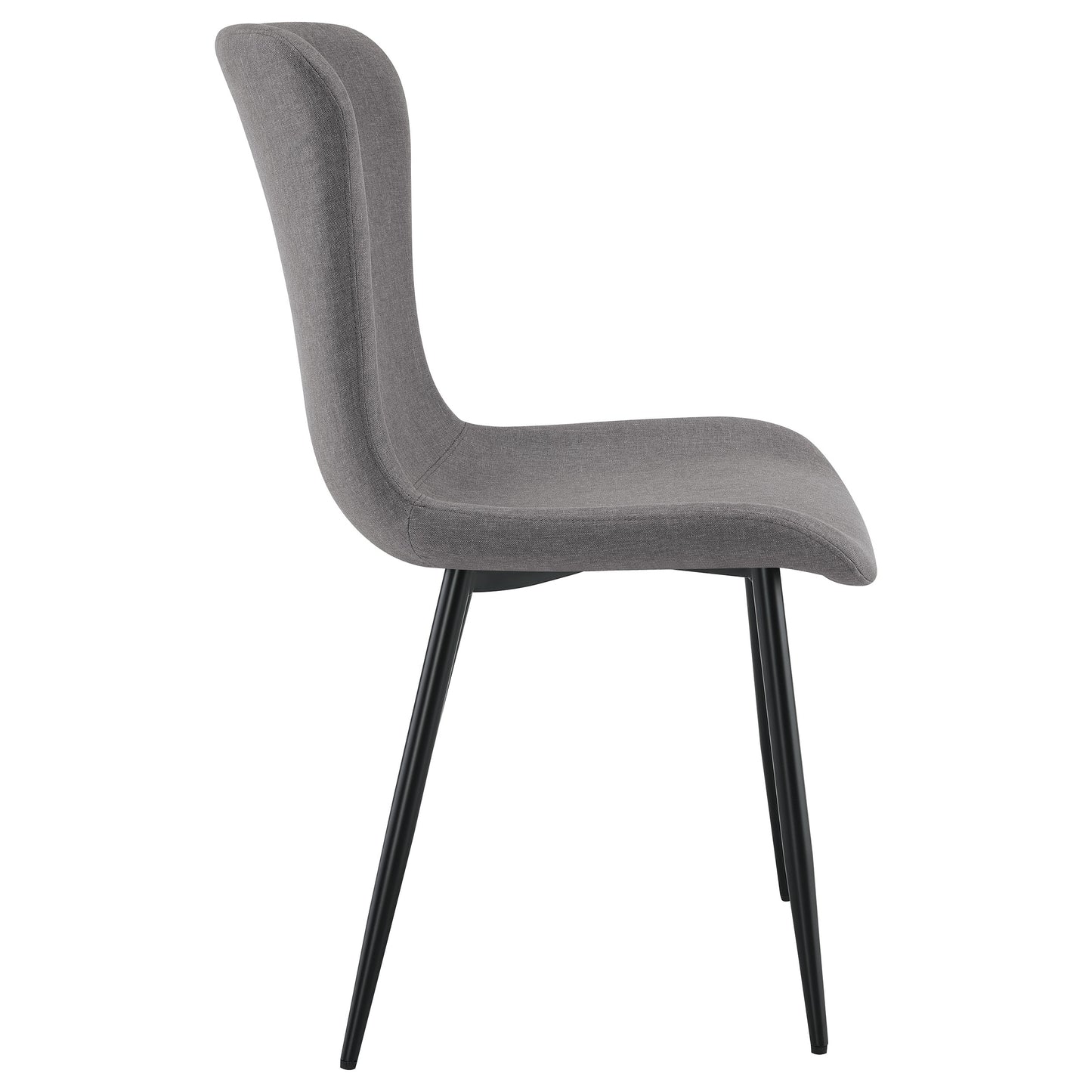 merrick upholstered dining side chair warm grey (set of 2)