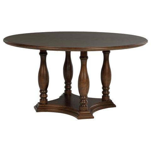 Cabianca 7-piece 60-inch Round Dining Table Set Rich BrownRich Brown