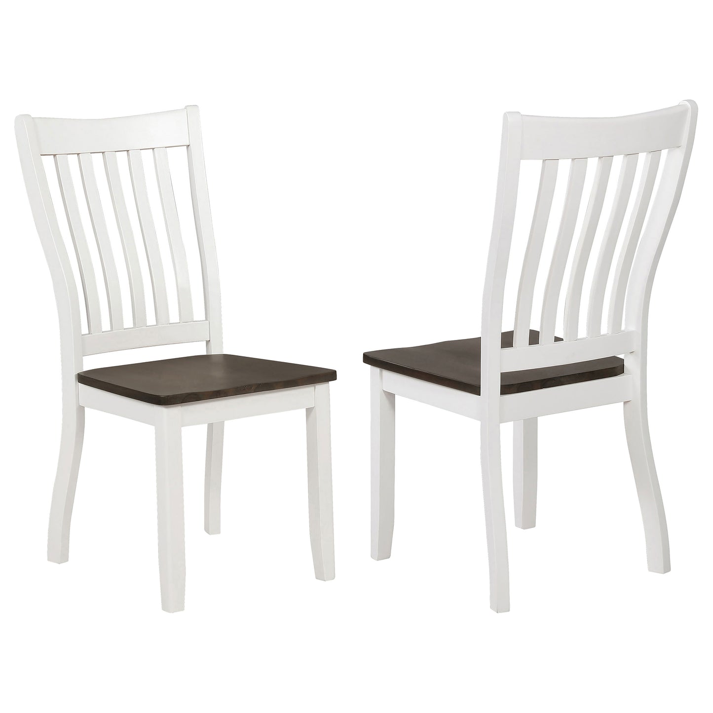 cisco wood dining side chair distressed white (set of 2)distressed white