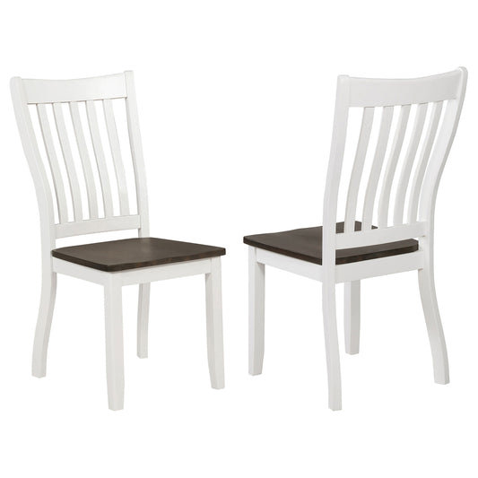 Cisco Wood Dining Side Chair Distressed White (Set of 2)Distressed White