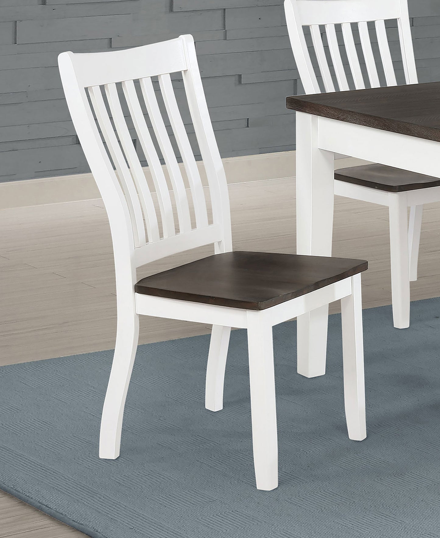 cisco wood dining side chair distressed white (set of 2)distressed white