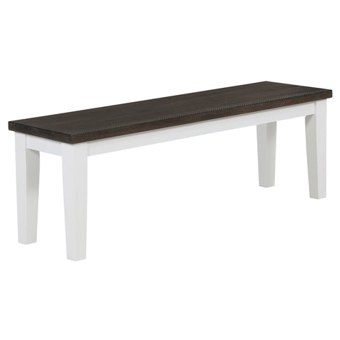 Cisco Wood Dining Bench Distressed WhiteDistressed White