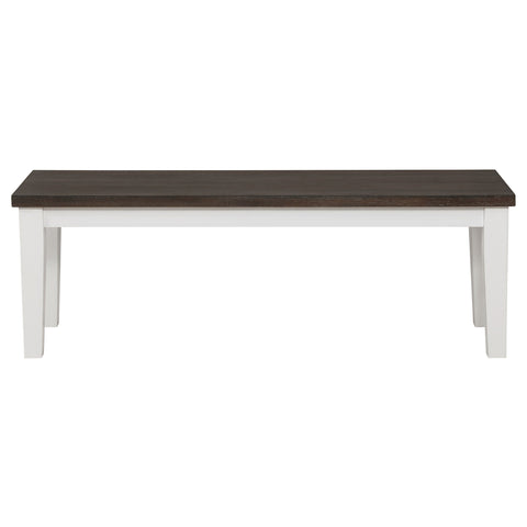 Cisco Wood Dining Bench Distressed WhiteDistressed White