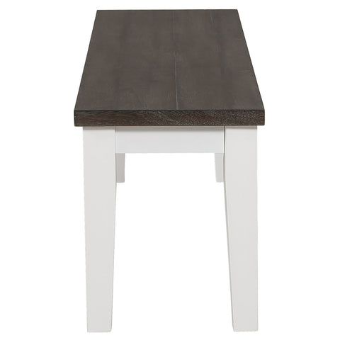 Cisco Wood Dining Bench Distressed WhiteDistressed White