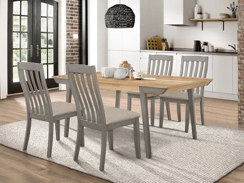 Mckay 5-piece Rectangular Dining Table Set Coastal GreyCoastal Grey