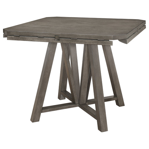 Serreta Round 60-inch Drop Leaf Counter Dining Table GreyBarn Grey