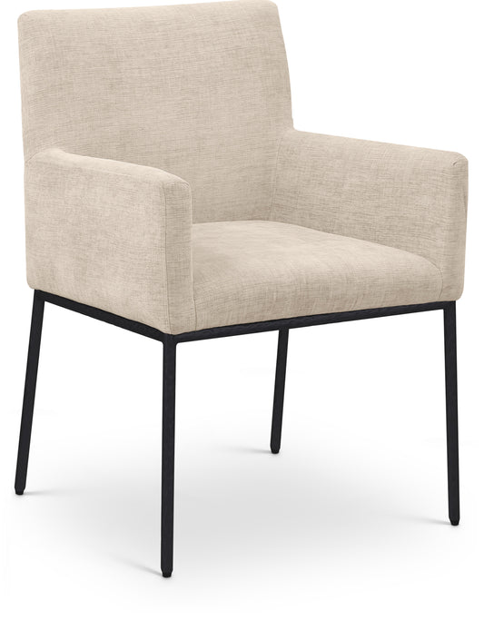 Shiloh Beige Chenille Fabric Dining Chair