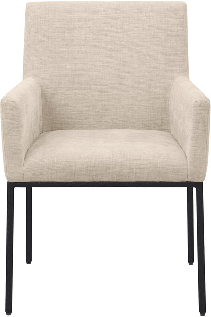 Shiloh Beige Chenille Fabric Dining Chair