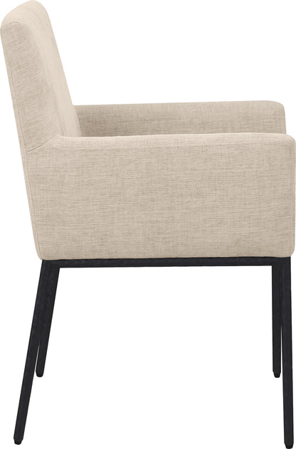 Shiloh Beige Chenille Fabric Dining Chair