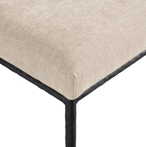 Florence Beige Chenille Fabric Upholstered Dining Side Chair , 2-Piece (Style 1)