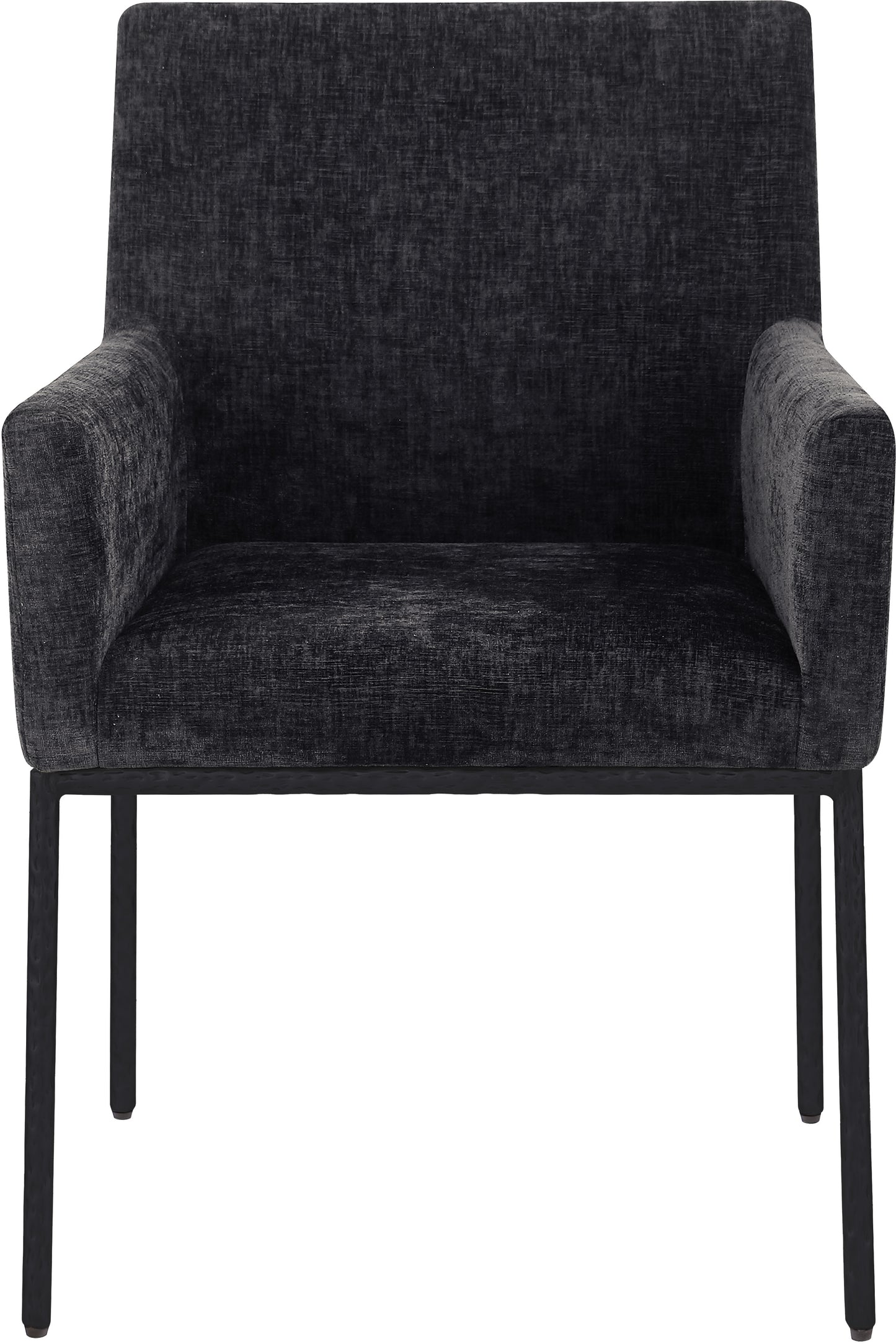 shiloh black chenille fabric dining chair