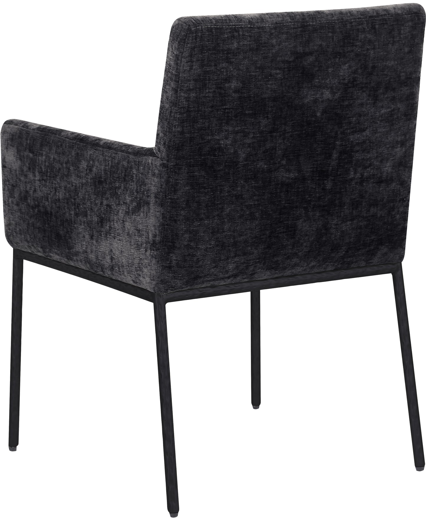 shiloh black chenille fabric dining chair