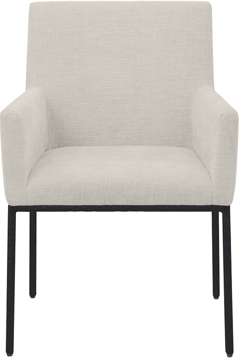 Shiloh Cream Chenille Fabric Dining Chair