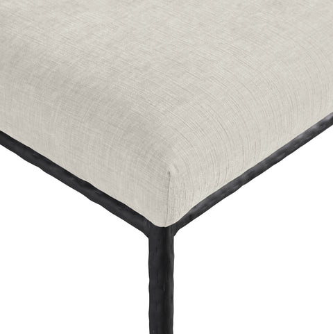 Florence Cream Chenille Fabric Upholstered Dining Side Chair , 2-Piece (Style 1)