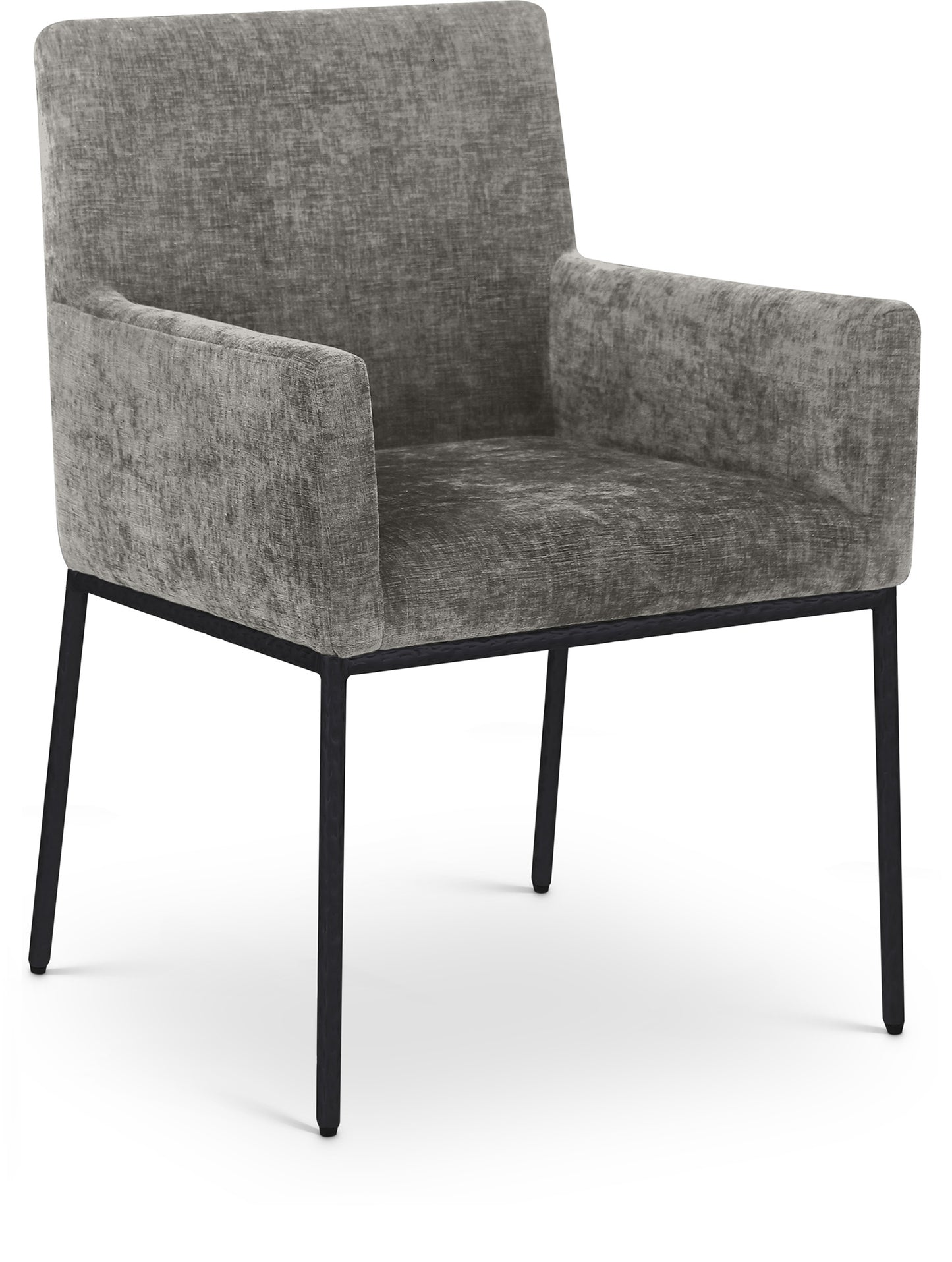 shiloh grey chenille fabric dining chair