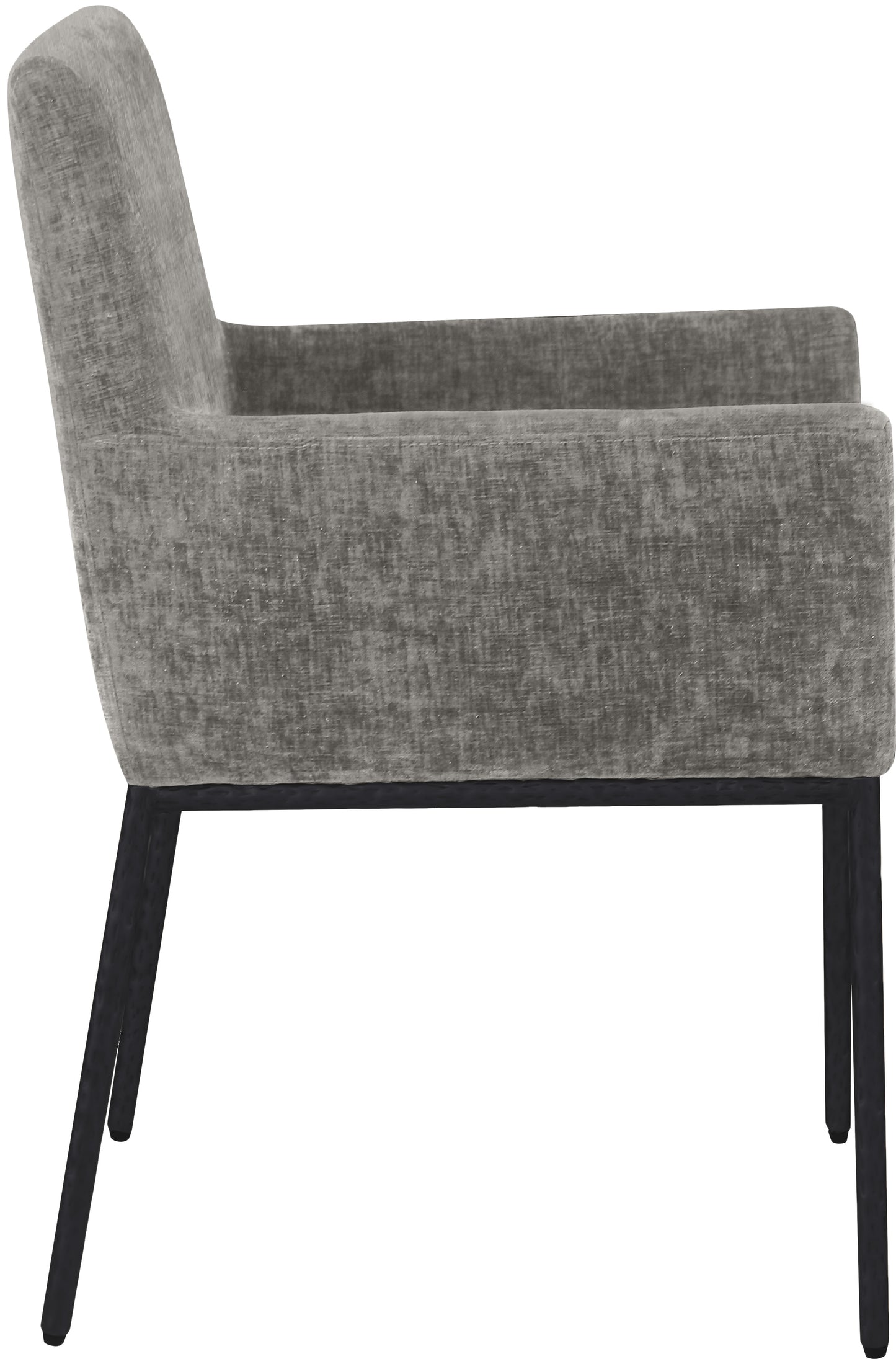 shiloh grey chenille fabric dining chair