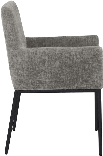 Shiloh Grey Chenille Fabric Dining Chair