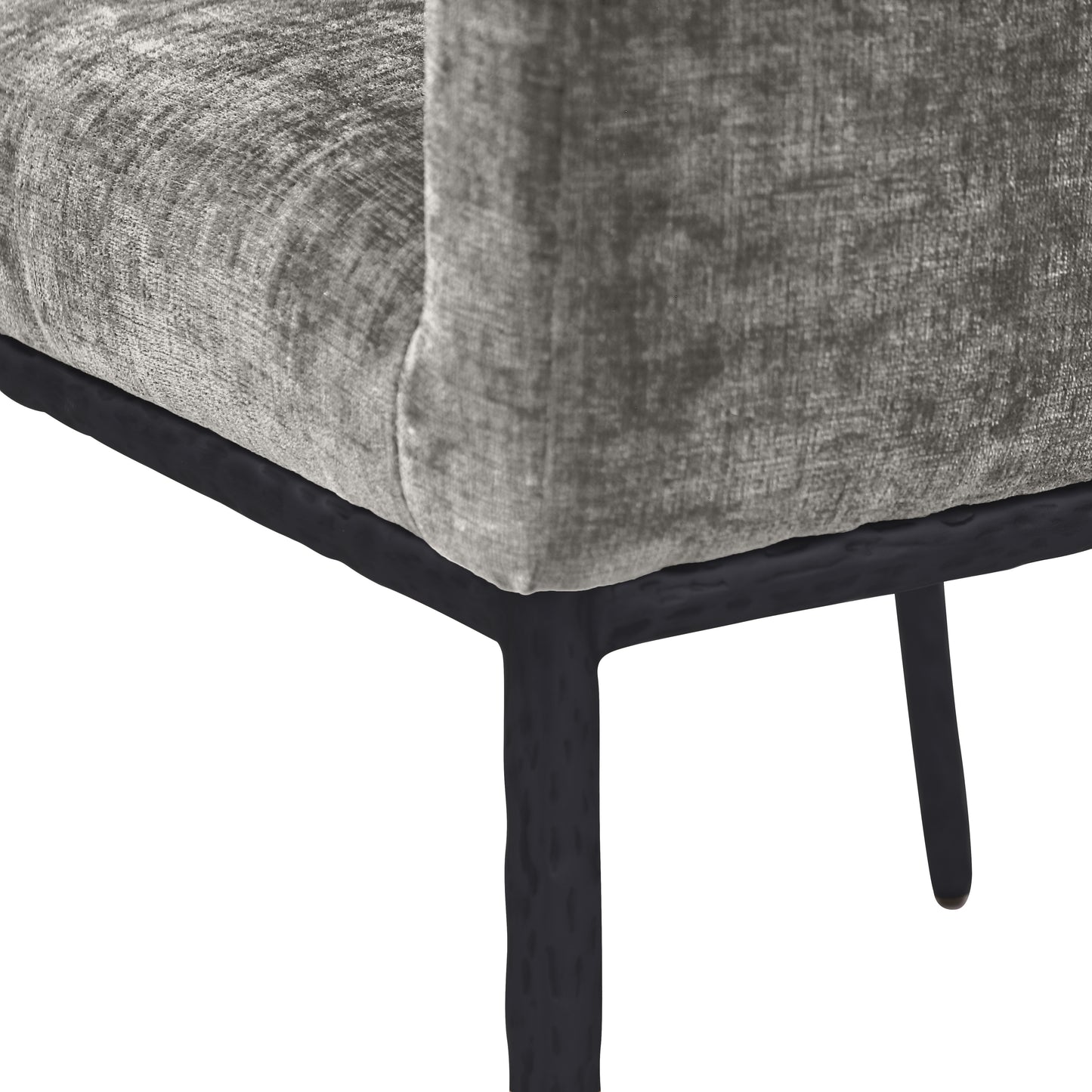 shiloh grey chenille fabric dining chair