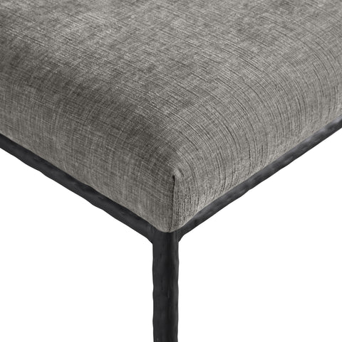 Florence Grey Chenille Fabric Upholstered Dining Side Chair , 2-Piece (Style 1)