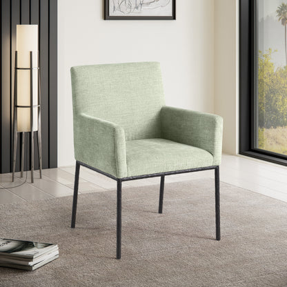 Shiloh Mint Chenille Fabric Dining Chair