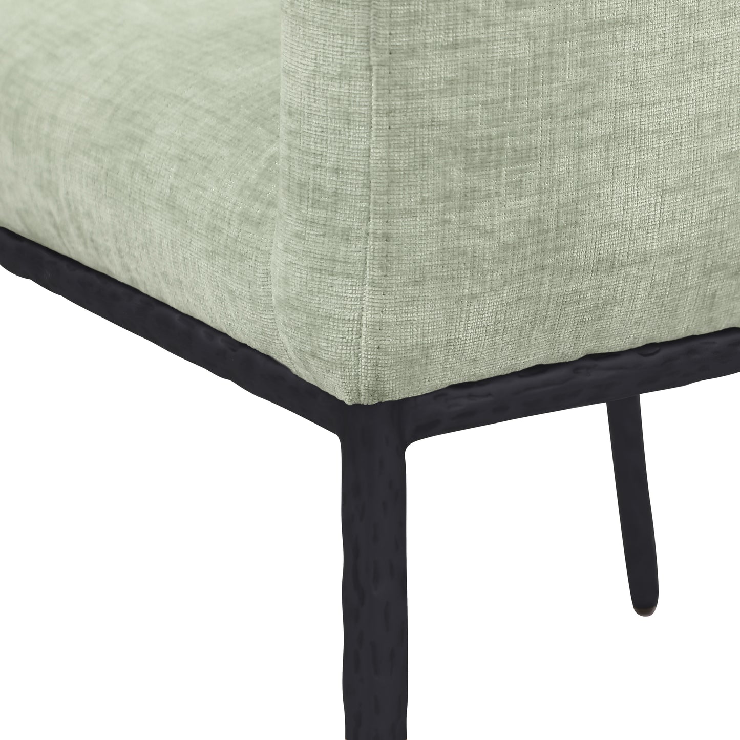 shiloh mint chenille fabric dining chair