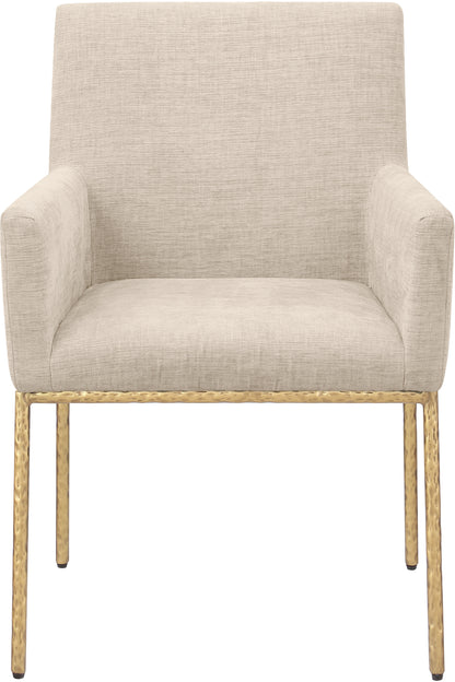 Shiloh Beige Chenille Fabric Dining Chair