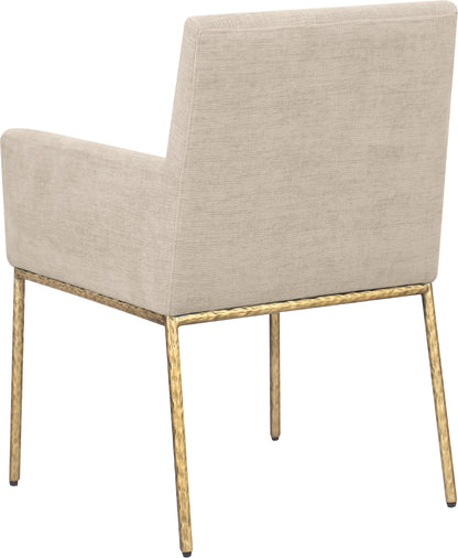 Shiloh Beige Chenille Fabric Dining Chair